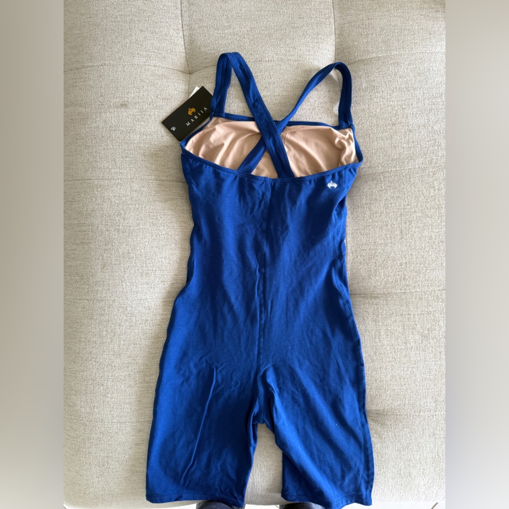 NWT MARIIA CROWN Biketard MEO66 size S  in Navy - Picture 3 of 7